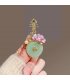 XSB148 - Green Floral Saree Brooch
